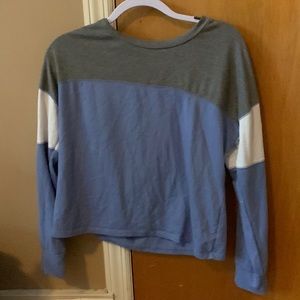 Purple and gray shirt from flirtitude, size medium
